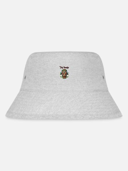 Kopfhörer / Audio / Musik / Klang / cool - Stanley/Stella recycelter Bucket Hat - Grau meliert