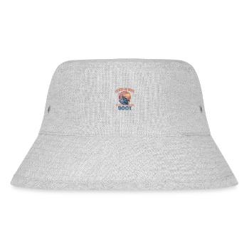 Ich Muss Gar Nichts Ich Muss Nur Zu Meinem Boot - Stanley/Stella recycelter Bucket Hat - Grau meliert - Vorne