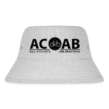 ACAB ALL CYCLISTS - Stanley/Stella recycelter Bucket Hat - Grau meliert - Vorne