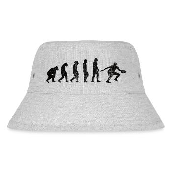 Basketballteam Basketballspieler Basketball - Stanley/Stella recycelter Bucket Hat - Grau meliert - Vorne