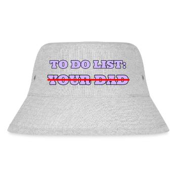 to do list your dad - Stanley/Stella Recycled Bucket Hat - heather grey - Front