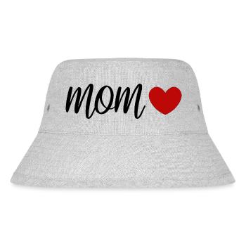 Mama Design für Geschenke - Stanley/Stella recycelter Bucket Hat - Grau meliert - Vorne