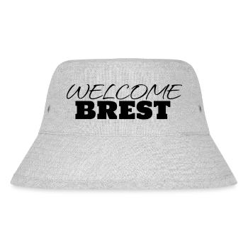 WELCOME BREST - Stanley/Stella Recycled Bucket Hat - heather grey - Front