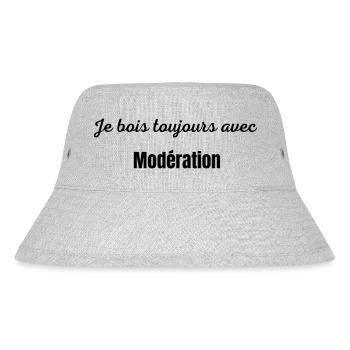 Je bois avec modération - Bob recyclé Stanley/Stella - gris chiné - Devant