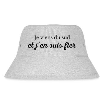 Je viens du sud et j'en suis fier - Bob recyclé Stanley/Stella - gris chiné - Devant