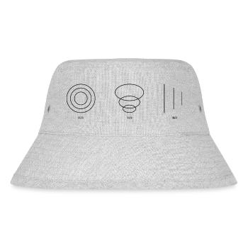 TRUTH black - Stanley/Stella recycelter Bucket Hat - Grau meliert - Vorne