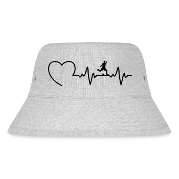 Fußballspieler - Stanley/Stella recycelter Bucket Hat - Grau meliert - Vorne