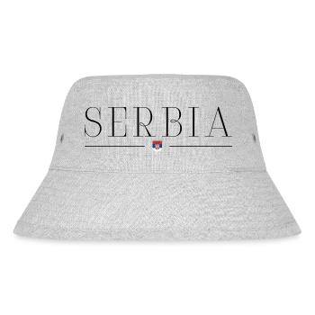 Serbie Pride T-shirt - Bob recyclé Stanley/Stella - gris chiné - Devant