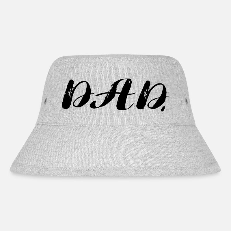 Dad Vatertag Papa - Stanley/Stella recycelter Bucket Hat - Grau meliert