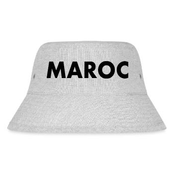 Marokko - Stanley/Stella recycelter Bucket Hat - Grau meliert - Vorne