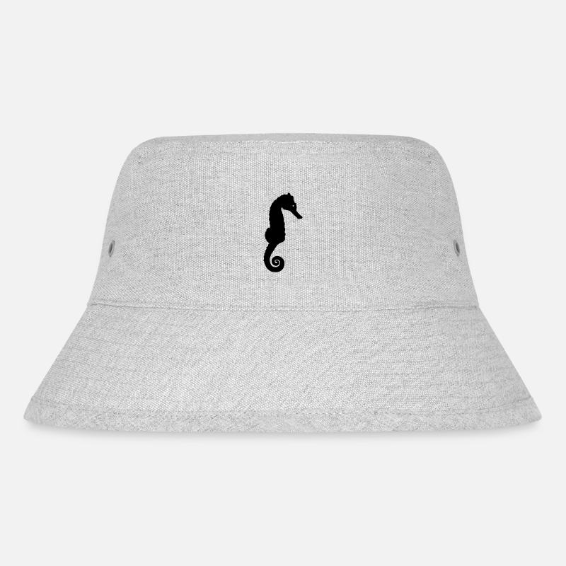 seepferdchen - Stanley/Stella recycelter Bucket Hat - Grau meliert