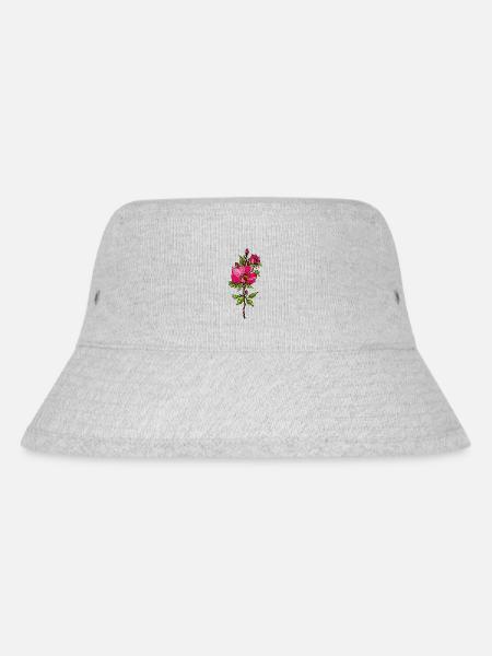 Rote Rosen - Stanley/Stella recycelter Bucket Hat - Grau meliert