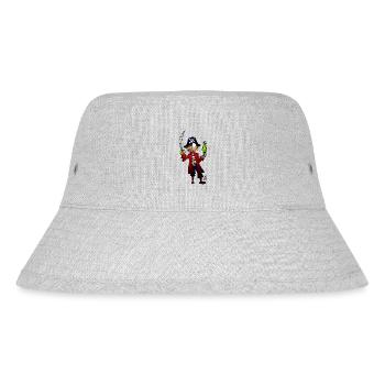 Pirat - Stanley/Stella recycelter Bucket Hat - Grau meliert - Vorne