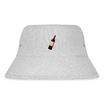 weinflasche in vino veritas - Stanley/Stella recycelter Bucket Hat - Grau meliert - Vorne