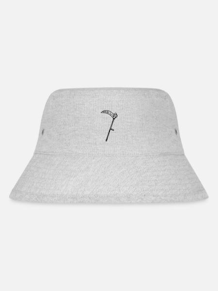 Scherpe zeisvector - Stanley/Stella gerecyclede bucket hat - grijs gemêleerd