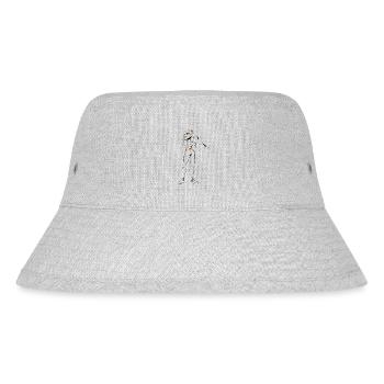 Kamila Skizze Zwei - Stanley/Stella recycelter Bucket Hat - Grau meliert - Vorne