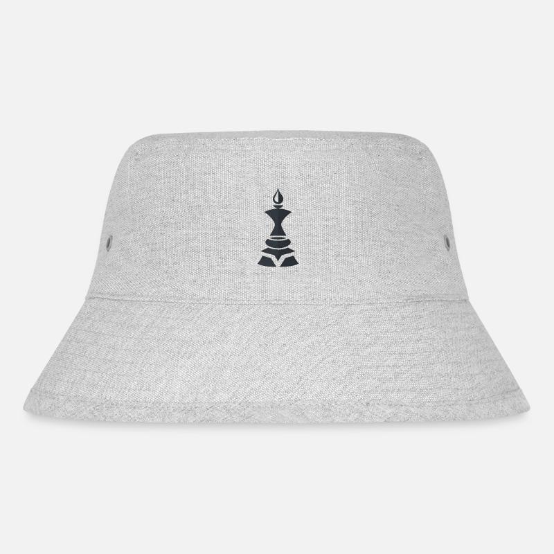 Chess Läufer - Stanley/Stella recycelter Bucket Hat - Grau meliert