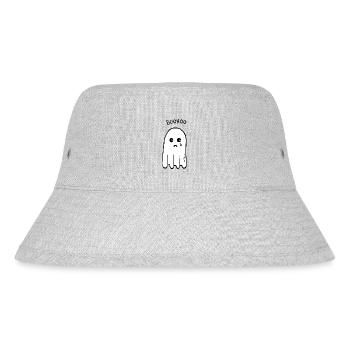 Boohoo Ghost - Stanley/Stella Recycled Bucket Hat - heather grey - Front