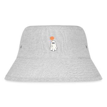 Cute Heart Ghost - Stanley/Stella Recycled Bucket Hat - heather grey - Front