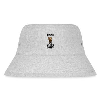 dog cool - Stanley/Stella recycelter Bucket Hat - Grau meliert - Vorne