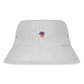 Pass auf dich auf! - Stanley/Stella recycelter Bucket Hat - Grau meliert - Vorne