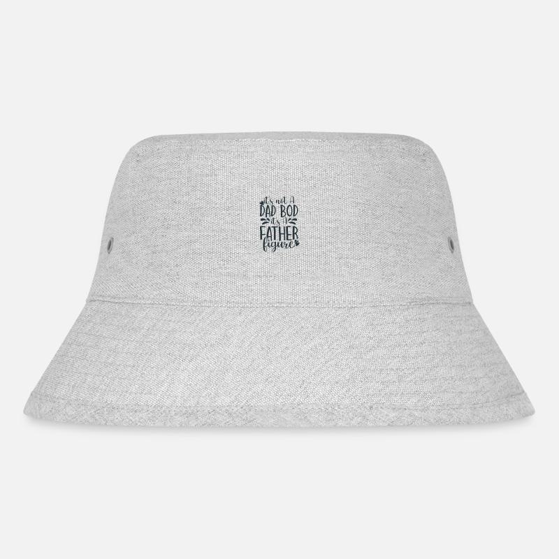 it's not A DAD BOD it's A FATHER figure - Stanley/Stella recycelter Bucket Hat - Grau meliert
