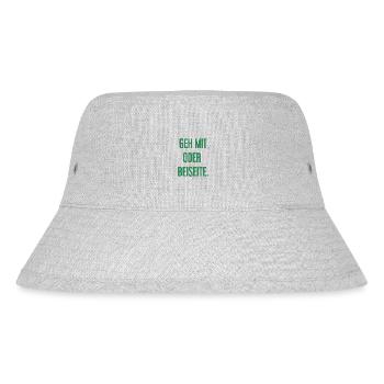 Walk with or aside - Stanley/Stella Recycled Bucket Hat - heather grey - Front