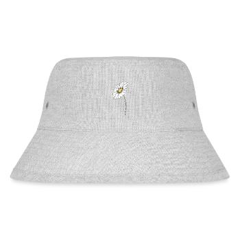 Sommerliches Gänseblümchen - Stanley/Stella recycelter Bucket Hat - Grau meliert - Vorne