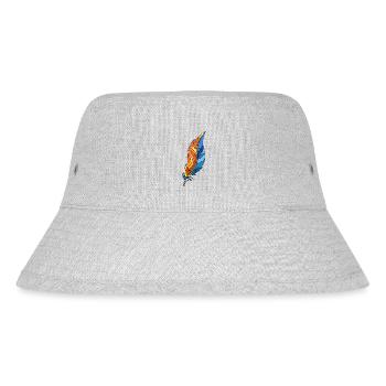 Feather - Stanley/Stella Recycled Bucket Hat - heather grey - Front