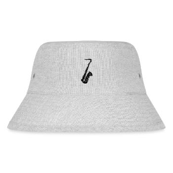 Saxophone - saxophone a woodwind instrument - Stanley/Stella Recycled Bucket Hat - heather grey - Front