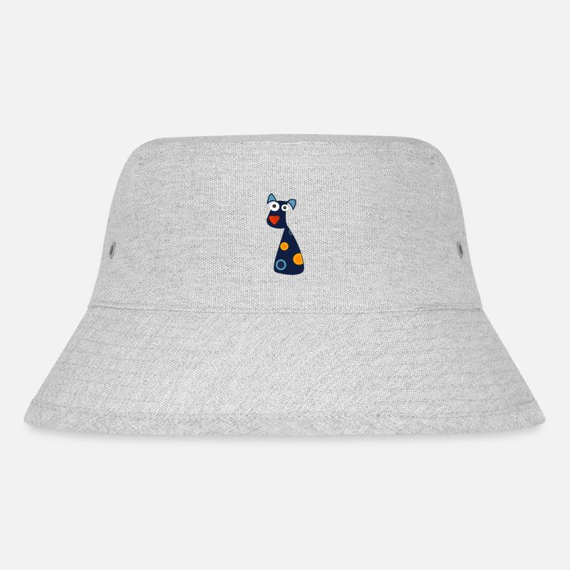 Hund - Stanley/Stella recycelter Bucket Hat - Grau meliert