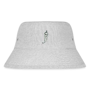 Chili Halloween Ghost Spooky Jalapeno Tabasco - Stanley/Stella Recycled Bucket Hat - heather grey - Front