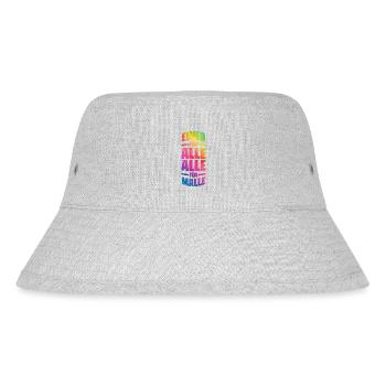 Malle Alle Für Einen Mallorca Spruch - Stanley/Stella recycelter Bucket Hat - Grau meliert - Vorne