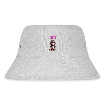 wanna play? - Stanley/Stella recycelter Bucket Hat - Grau meliert - Vorne