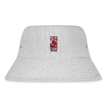 Adler Tier Boxer Kämpfer Boxing Champ - Stanley/Stella recycelter Bucket Hat - Grau meliert - Vorne