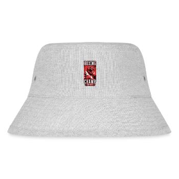 Alligator Boxer Kämpfer Beast Boxing Champ - Stanley/Stella recycelter Bucket Hat - Grau meliert - Vorne