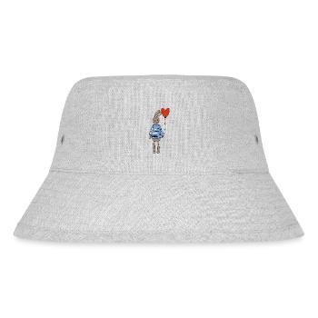 osterhase ostern - Stanley/Stella recycelter Bucket Hat - Grau meliert - Vorne