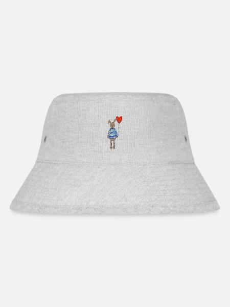 ostern Osterhase - Stanley/Stella recycelter Bucket Hat - Grau meliert