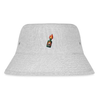Skull Blaze - Stanley/Stella Recycled Bucket Hat - heather grey - Front