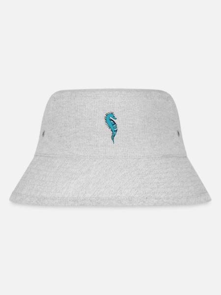Seepferdchen - Stanley/Stella recycelter Bucket Hat - Grau meliert