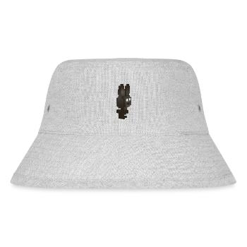 Black School Bunny Mascot: Fitness Coach T shirt - Stanley/Stella Recycled Bucket Hat - heather grey - Front