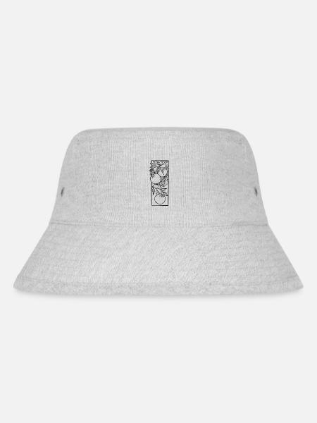 Oranges - Stanley/Stella Recycled Bucket Hat - heather grey