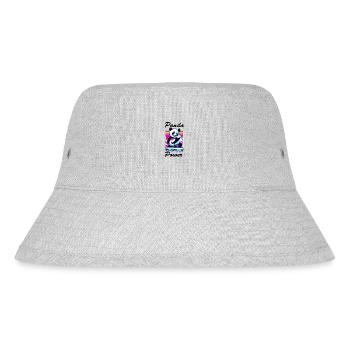 Panda / Animal / Zoo / Bamboo / Wild / Childlike - Stanley/Stella Recycled Bucket Hat - heather grey - Front
