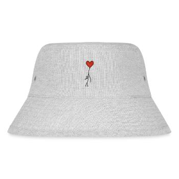 Liebe - Stanley/Stella recycelter Bucket Hat - Grau meliert - Vorne