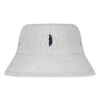 Feder - Stanley/Stella recycelter Bucket Hat - Grau meliert - Vorne