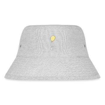 Gelber Luftballon - Stanley/Stella recycelter Bucket Hat - Grau meliert - Vorne