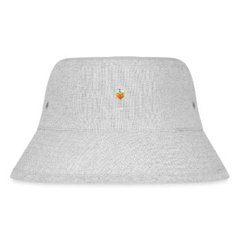Minialistischer Spritz - Stanley/Stella recycelter Bucket Hat - Grau meliert - Vorne