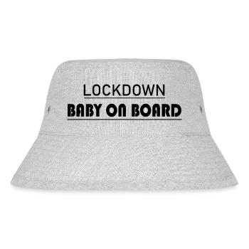 Schwangerschaft Babyparty Babyshower Boy Girl - Stanley/Stella recycelter Bucket Hat - Grau meliert - Vorne