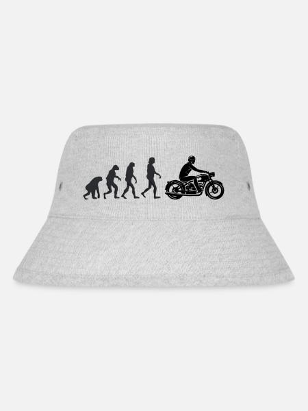 Motard - Évolution humaine - Bob recyclé Stanley/Stella - gris chiné