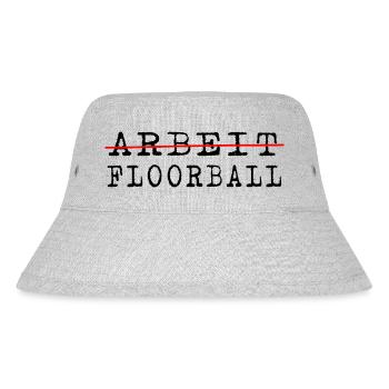 Floorball Unihockey FLOORBALLFAN Floorballer - Stanley/Stella recycelter Bucket Hat - Grau meliert - Vorne